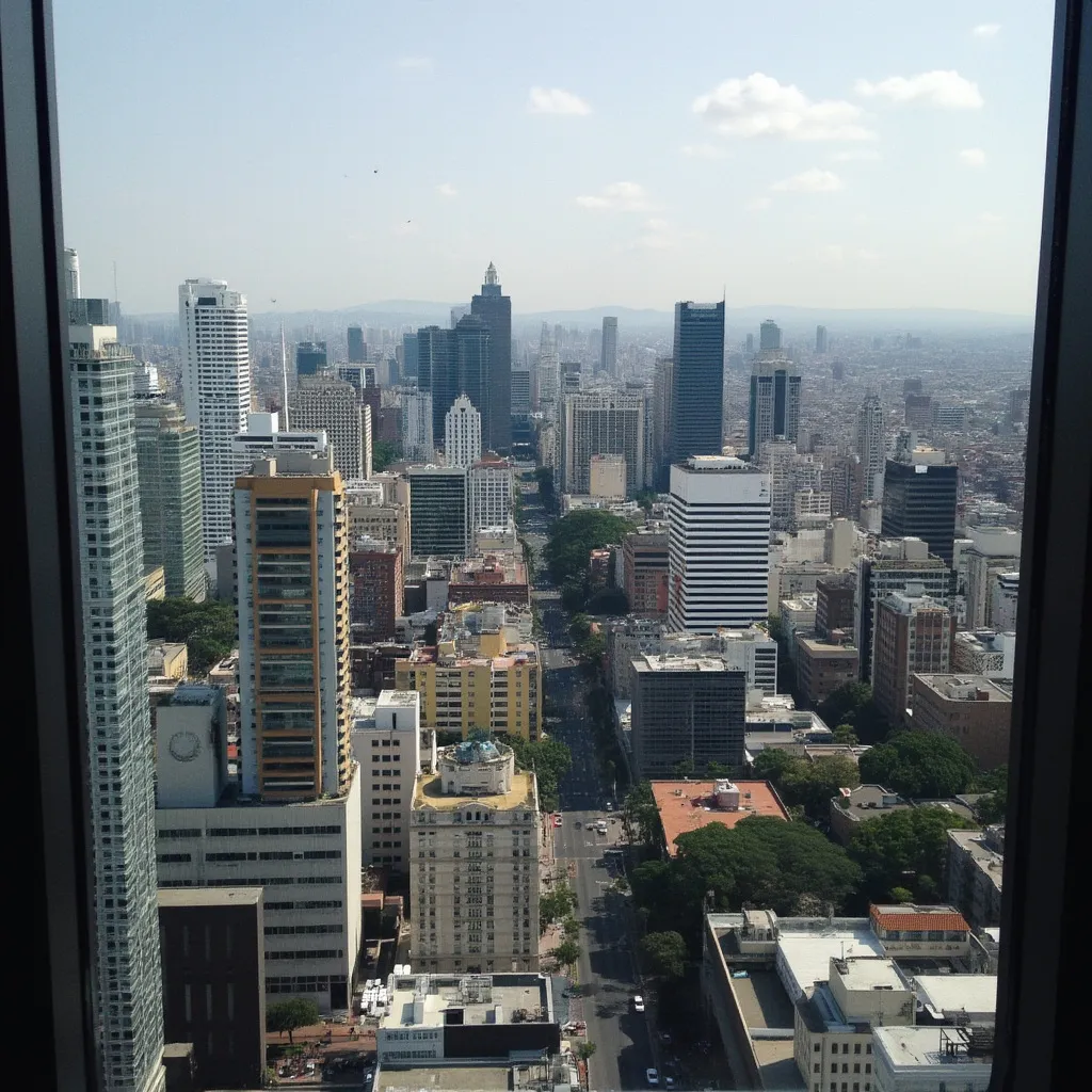 Vista panorámica desde nuestras oficinas del distrito financiero de Buenos Aires.